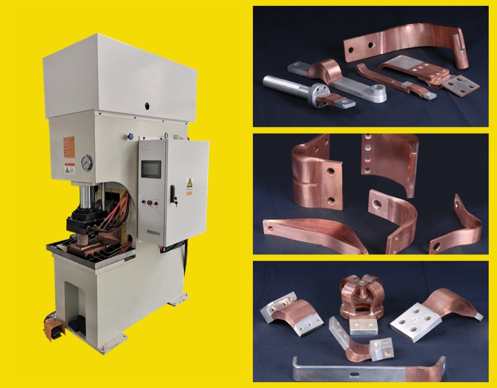 Laminated busbar diffusion welding