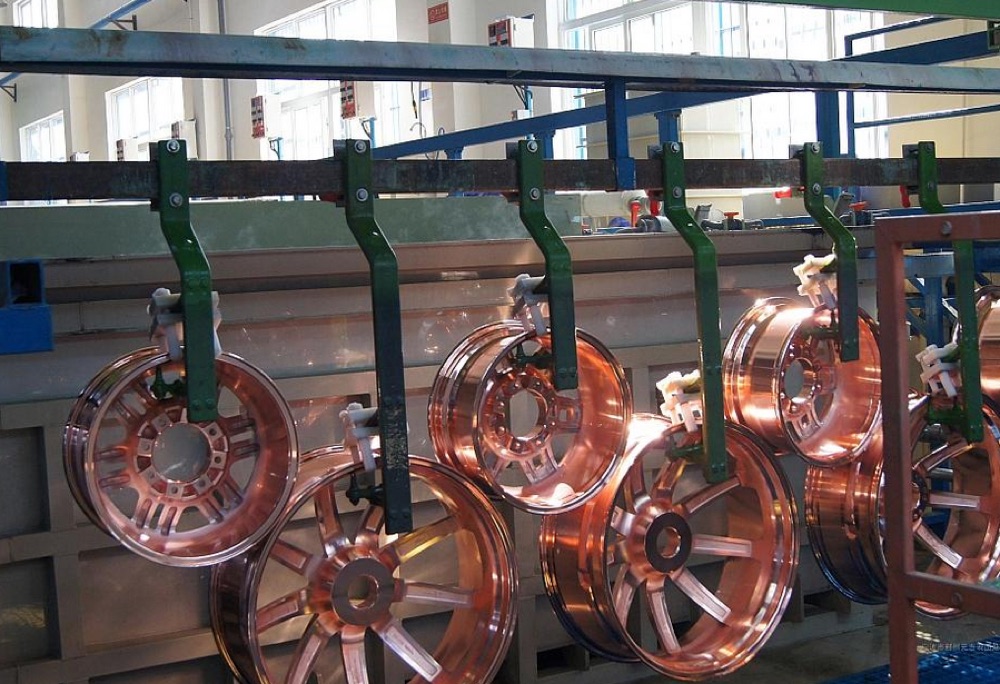 Copper busbar electroplating