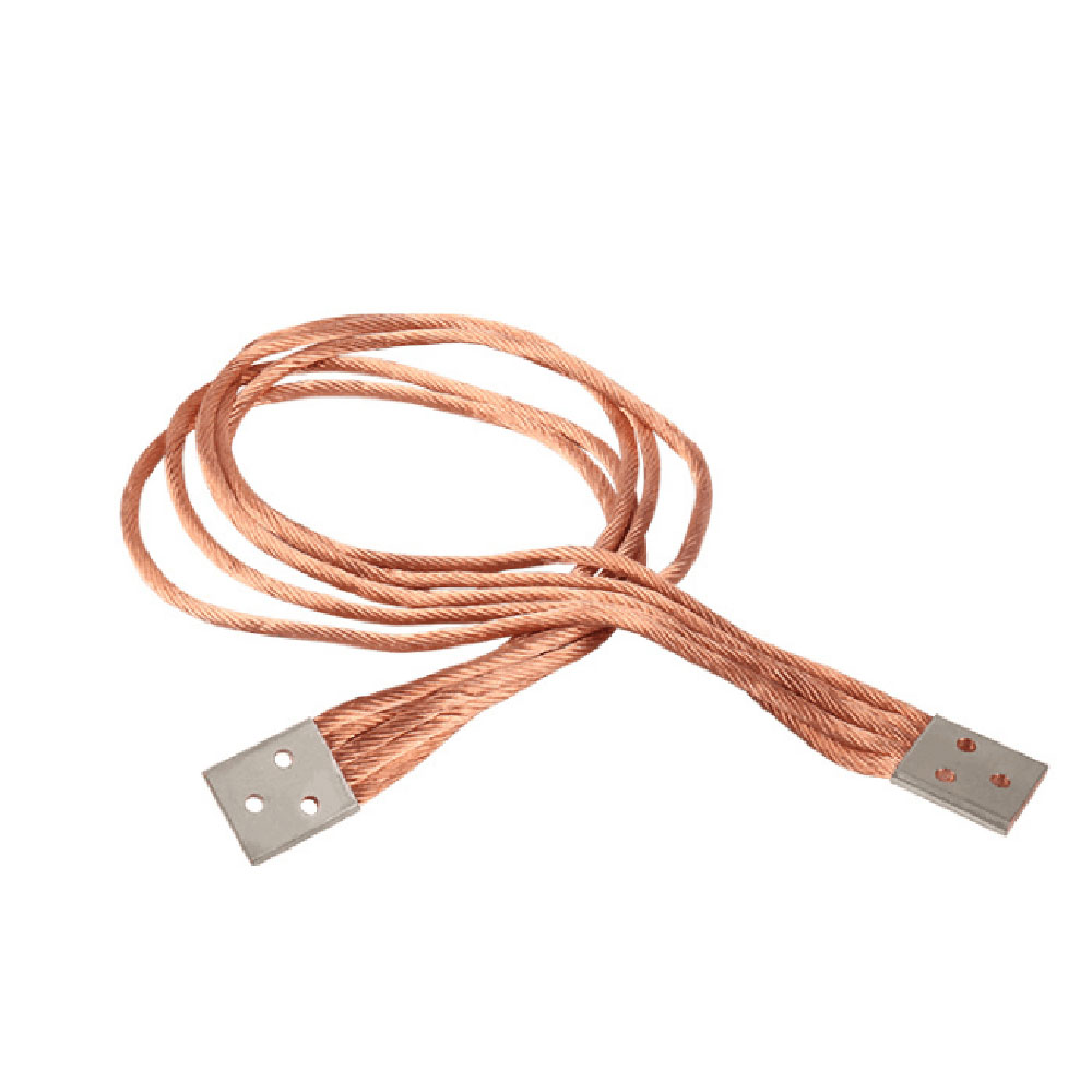 Braided copper busbar connector